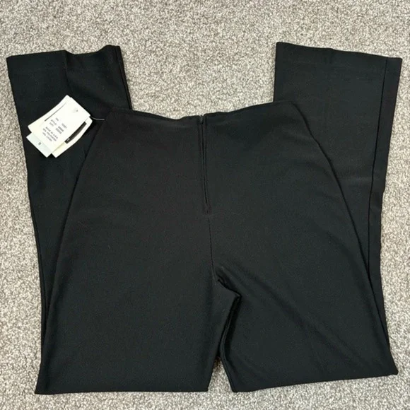 Morgan Sport Sz 9 Black Pants Back Zip Vintage Look - Picture 3 of 6